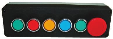 Kumanda Kutuları Control Boxes Altılı Plastik Kumanda Kutuları / Control Boxes For Six Units Ürün Kodu Code Buton Kontak Tipi Button Contact Type Buton Tipleri Button Types Kutu Rengi Box Colour