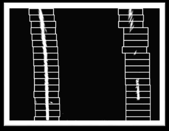 diktörtgen pencere bu nokta merkezinde ve önceki pencerenin hemen üstüne yerleştirilir. Bu işlem yinelemeli olarak tekrarlanır ve Şekil 3.5 te gösterilmiştir.