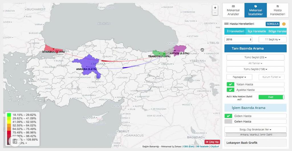 Mekansal İş Zekası MİZ, büyük hacimli coğrafi verilerin; toplanması, depolanması, işlenmesi, yönetilmesi, mekânsal