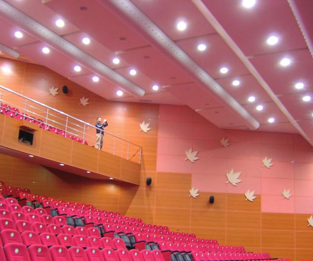 Konfor amaçlı havalandırma Konferans ve gösteri salonları - projeye özel ve sürdürülebilir