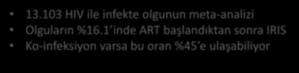 1 inde ART başlandıktan sonra IRIS