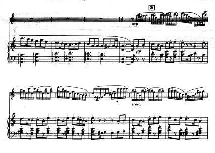 Şekil 7. Espanoletta Coda 6 ile son bulmaktadır. Yetmiş ikinci ve yetmiş yedinci ölçüler içerisinde yer alan Coda, gitar ve piyanonun karşılıklı soru-cevapları ile son bulmaktadır.