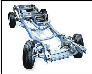 This rolling chassis can be assembled by a system supplier and rolled or otherwise transported to the OEM s final assembly line.