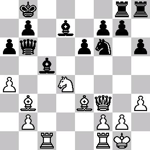 sunardı: 20 Sac1 ve takiben c6-sürüşü ile. Dolayısıyla siyahların hamlesi aşağı yukarı zorunluydu. 19 Sac1 Rb6 (D) 20 a5!