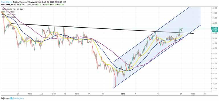 WTI Cuma günü Baker Hughes tarafından açıklanan petrol kuyu sayıları 25 adet azalarak 1.