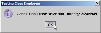 1 // Fig. 8.11: EmployeeTest.java 2 // Demonstrating an object with a member object. 3 import javax.swing.