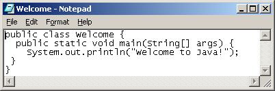 Programı Derleme ve Çalıştırma Create/Modify Source Code Source code (developed by the programmer) public class Welcome { public static void main(string[] args) { System.out.println("Welcome to Java!