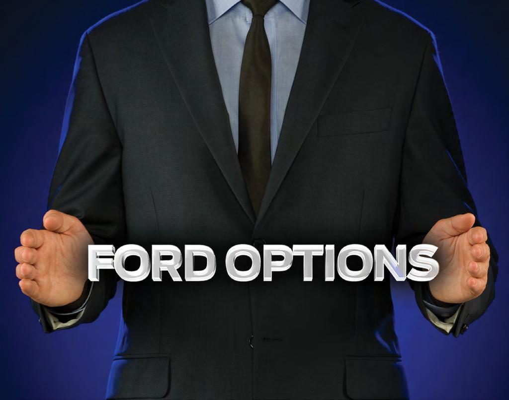 Ford Options: İnanması zor, ödemesi kolay! Ford Options özellikle size daha sık yeni araç sürüş keyfini yaşatmak için sunduğumuz bir üründür.