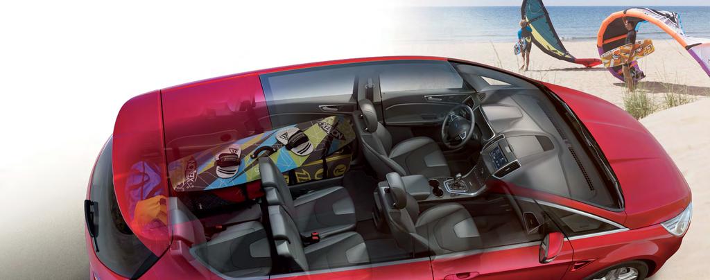 Taviz yok Yeni Ford S-MAX 7 kişilik yolcu kapasitesi ve esnek yükleme alanı ile zerafetinden taviz vermeden