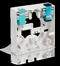 3- FACEPLATES AND BOXES SC or LC type couplers may be terminated at wall outlets or boxes in FTTx applications.