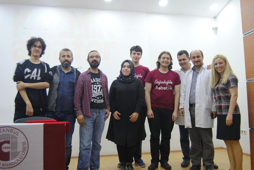 İstanbul Cağaloğlu Anadolu Lisesi panelimiz sonrası, astronom Fatma Reyhan
