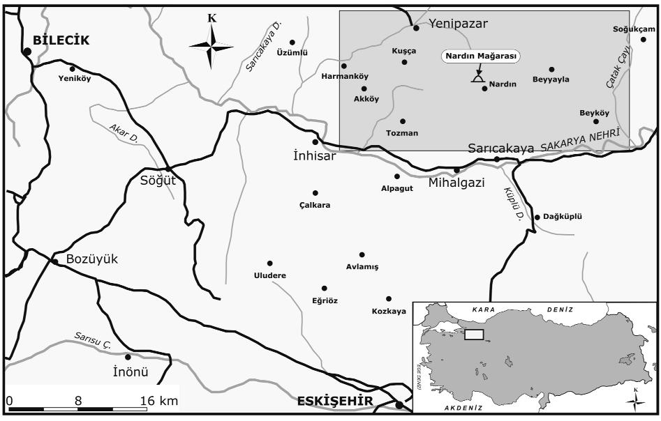 Soylu vd. 17 500 250 0 km fiekil 1. Çal flma alan yerbulduru haritas. Figure 1. Location map of the study area.