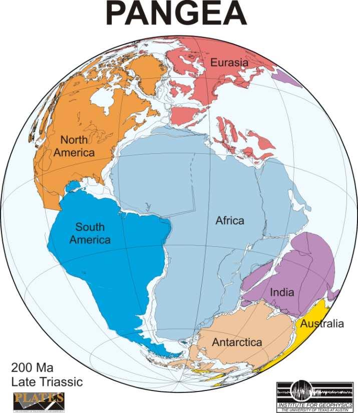 1912 de Alfred Wegener, hepsi bir arada (Pangea) bulunan kıtaların 200-250 milyon yıl içinde sürüklenme sonucunda