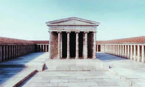 Vitruvius, Mimarlık Üzerine On Kitap ında (De Architectura) tapınağın mimarının Hermogenes olduğunu ve onun eustylos (sütunlar arasındaki açıklığın, sütun alt çapının 2 ¼ katına eşit olacak şekilde