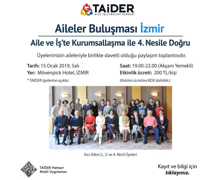 26 Ocak 2019, İZMİR Fırtınada Yol Almak TAİDER Akademi bünyesinde Eğitmen Dr. Yusuf SONER ile 26 Ocak 2019, Cumartesi günü "Fırtınada Yol Almak" konulu eğitimimiz düzenlenecektir.