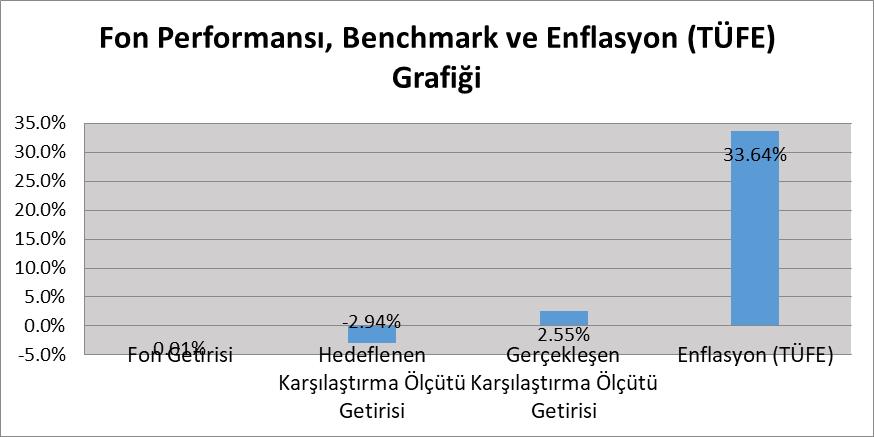 BÖLÜM E: FON PERFORMANSINA İLİŞKİN BİLGİLER 01 Ocak 2018 31 Aralık 2018 tarihleri aralığında fonun birim pay değeri %0.01 artış göstermiş olup, aynı dönemde Fon un hedeflenen karşılaştırma ölçütü %2.