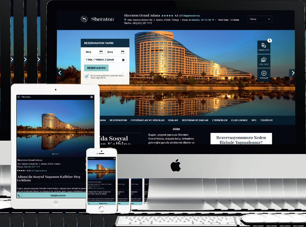 Sheraton Adana Hotel Intranet Proje Sunucu Destek Hizmeti