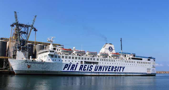 PİRİ REİS ÜNİVERSİTESİ EĞİTİM GEMİSİ A DEMİR ATTI Piri Reis Üniversitesi geleceğin kaptan ve başmühendis adayları Uluslararası Denizcilik Standartları Eğitimi kapsamında zorunlu olan açık deniz