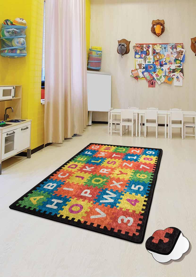 PUZZLE Rug 100x160 Dimenssions cm 140x190