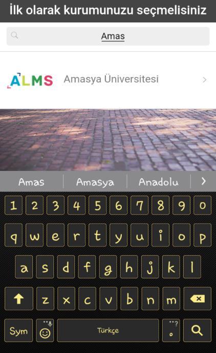 mağazasına giriş yaparak ALMS Mobile