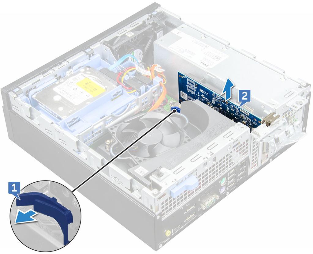 5 Ek PCIe genişletme kartlarını çıkarmak için adımları tekrarlayın. PCle genişletme kartını takma 1 Genişleme kartını sistem kartındaki konnektöre takın.
