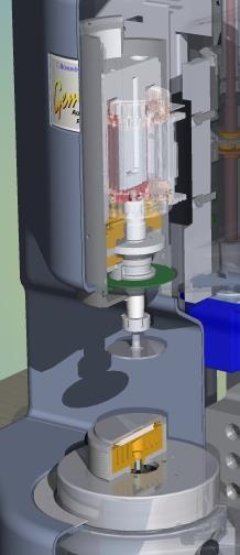 Merkez Hava taşıyan motor Viskozite Kayma Kontrollü, klasik bir gerilme deneyinde : Cup Motor Sürülür Kayma Dönme momenti uygular Pozisyon algılayıcıları Gerilmesi Hz ı Numunenin