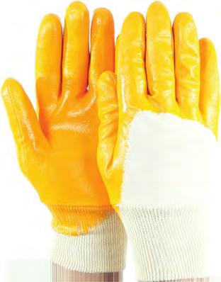 NİTRİL ELDİVENLER NITRILE GLOVE BES 5020 - PVC nitril kaplama - Miflon iç kaplama - Konç gabardin kumaş - PVC nitrile coating - Inner coating of mouflon - Stocking is