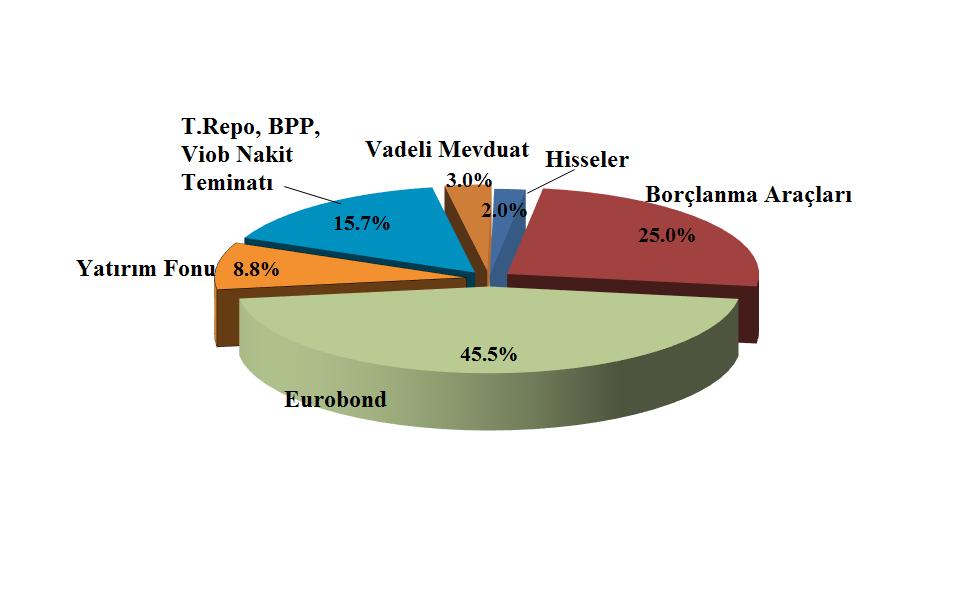 2018 yılı içinde portföyün ortalama dağılımı ; Şirket portföyünde 31 Aralık 2018 itibariyle % 0,7 oranında uzun pozisyon Endeks, % 36,3 oranında kısa pozisyon USD bazlı Vadeli İşlem Sözleşmeleri