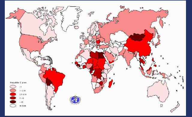 Tüm dünyada HCV 250 million World Health Organization.