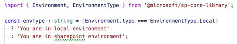 Environment Type Environment Type ile modülünüzü geliştirirken