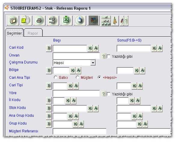 REFERANS LİSTESİ Tanımlanmış olan referansların listesi nasıl alınır?