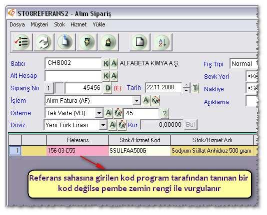 YENİ REFERANS KODU TANIMLAMA Satıcının verdiği referans kodları ile firmanın kendi stok kodları nasıl eşleştirilir? Eşleştirme işlemi için iki farklı yöntem kullanılabilir.