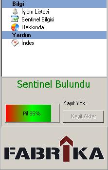 şekildeki gibi Sentinel e takın.