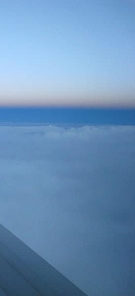 eastwards pre-dawn descent into