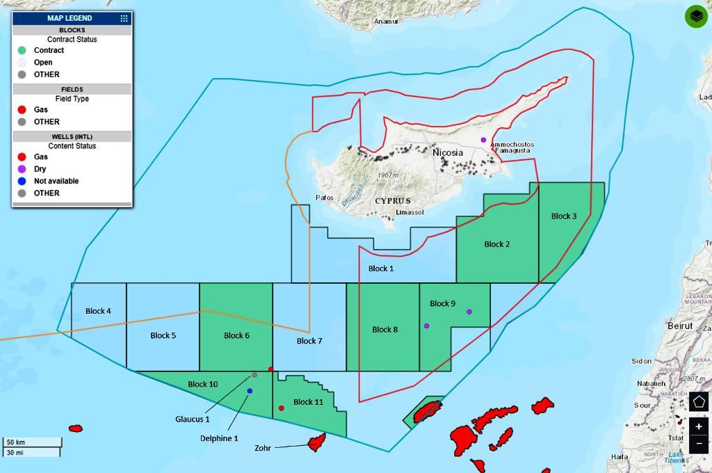 Glaucus-1 (Glafkos-1) ve Delphine-1 Arama Kuyuları, 10 Numaralı Arama Ruhsatı, GKRY ExxonMobil Exploration and Production Cyprus (Offshore) Ltd.