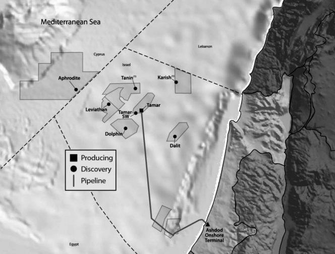 Tamar Doğal Gaz Sahası, İsrail Tamar sahası keşfi; Ocak 2009 da, kıyıdan 90 km uzaklıkta kazılan ve su derinliği 1676 m, son derinliği 4900 m olan Tamar-1 le gerçekleşti.