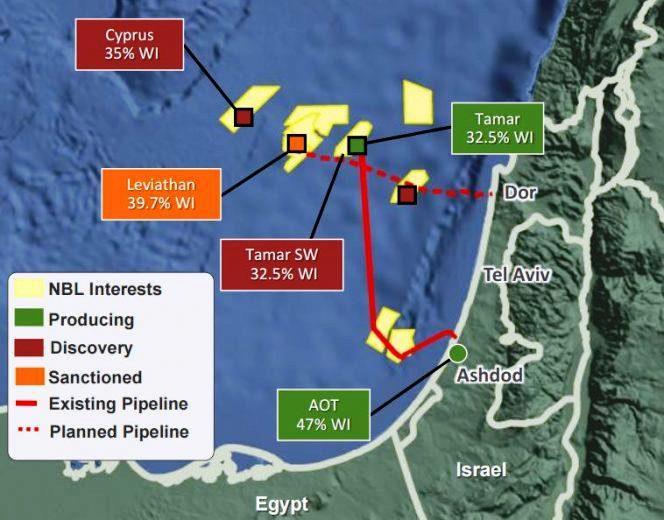 Kıbrıs ve İsrail Gaz Sahalarında Noble Enerji nin Hisseleri Leviathan Sahası Geliştirme Planı Leviathan sahasının keşfi 30 Aralık 2010 da açıklandı.
