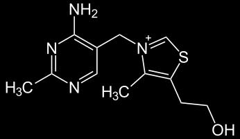 THIAMIN (Vit B1) Antiberiberi faktör Suda çözünür Tiyazol halkasına sübstitüe