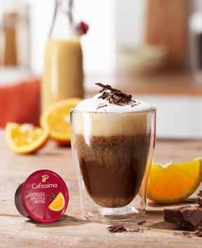 Yumurta Likörlü Portakallı Cappuccino Alkollü 1 kapsül Espresso Dark Choc & Orange 2 cl yumurta likörü 100-120 ml süt