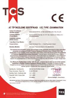 TÜRK STANDARDLARI ENSTİTÜSÜ TÜRK STANDARDLARINA UYGUNLUK BELGESİ TURKISH STANDARDS INSTITUTION CERTIFICATE OF CONFORMITY TO TURKISH STANDARDS BELGE NUMARASI REFERENCE NUMBER OF LICENCE BELGENİN İLK