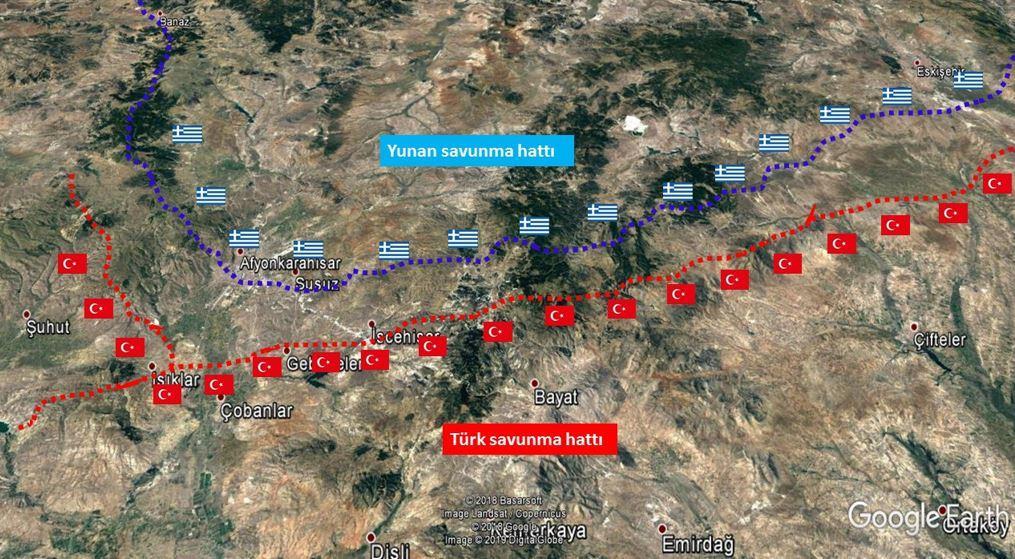 8 Ekim 1921 tarihinden itibaren Türk ve Yunan kuvvetleri karşılıklı olarak yerleştikleri Eskişehir-Afyon hattına kadar uzanan savunma hatlarını sağlamlaştırma ve güçlendirme faaliyetlerine önem