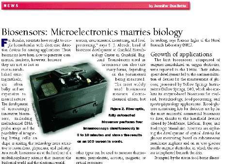 Biyosensör Temeli Yöntemler Mikroelektronik alanındaki