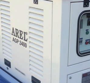 AGP3400 140 kva Çift AC çıkış AC Yardımcı alternatör Dizel motorlu Standart olarak çift