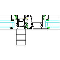 CAD-Drawings Door section details 2 Inward opening door section with sidelight