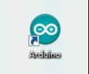 Arduino yazılımı başarılı bir şekilde yüklendikten sonra ikonuna (aşağıda görünen) çift tıklayarak