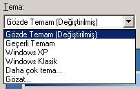 Form Elemanları: Windows ta seçenekler arsından seçim yapmak yada herhangi bir ayarı değiştirmemiz için form elemanları vardır.