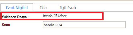 Not: Daha sonra hazırladığımız dokümanı sistem otomatik olarak kaydeder.