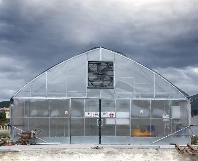 TÜNEL SERALAR / STAND ALONE GREENHOUSES Küçük sera projeleri için idealdir. Suitable for small scale greenhouse projects.