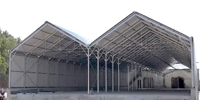 50 m KAPLAMA MALZEMELERİ SUITABLE COVERING MATERIALS Çatı: Sera Naylonu(Polietilen) / Koruge Polikarbonat Roof: Polyethylene / Corrugated