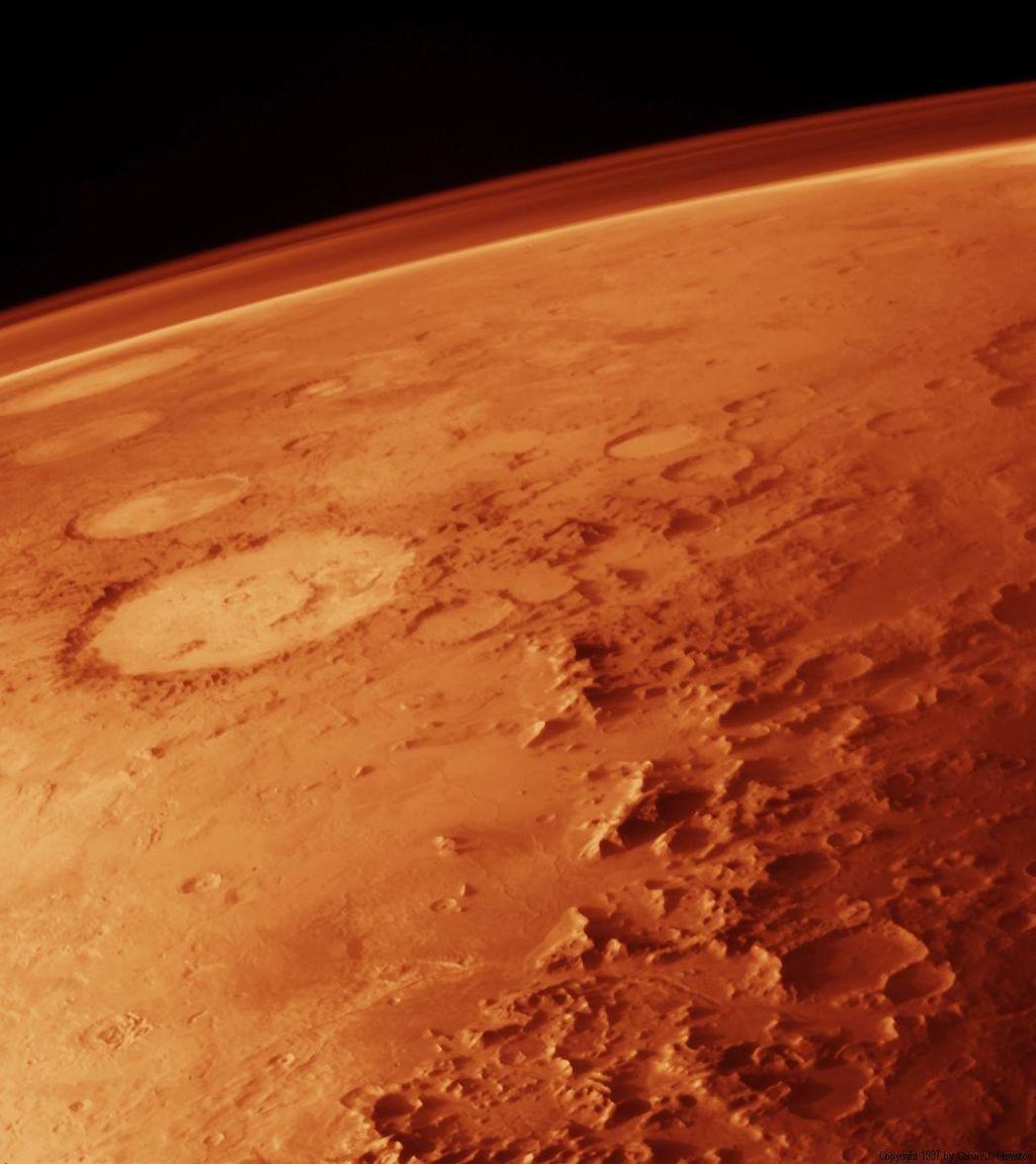 Mars atmosferi Mars İnce atmosfer %95.